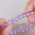 Violet Glimmer | .925 Sterling Silver | Firework Glass Bracelet
